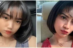 Gaya Fuji tiru pose foto Vanessa Angel, parasnya mirip banget