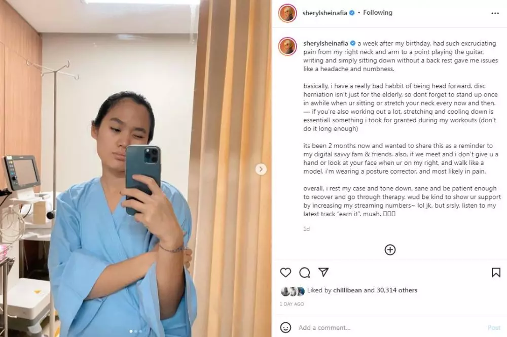 Sheryl Sheinafia ceritakan kronologi alami saraf kejepit Instagram Sheryl Sheinafia ceritakan kronologi alami saraf kejepit Instagram