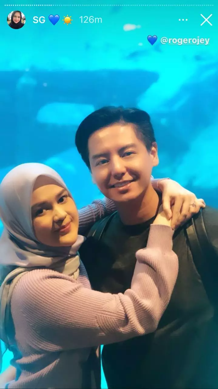 Momen pasangan seleb dinner di akuarium raksasa © berbagai sumber