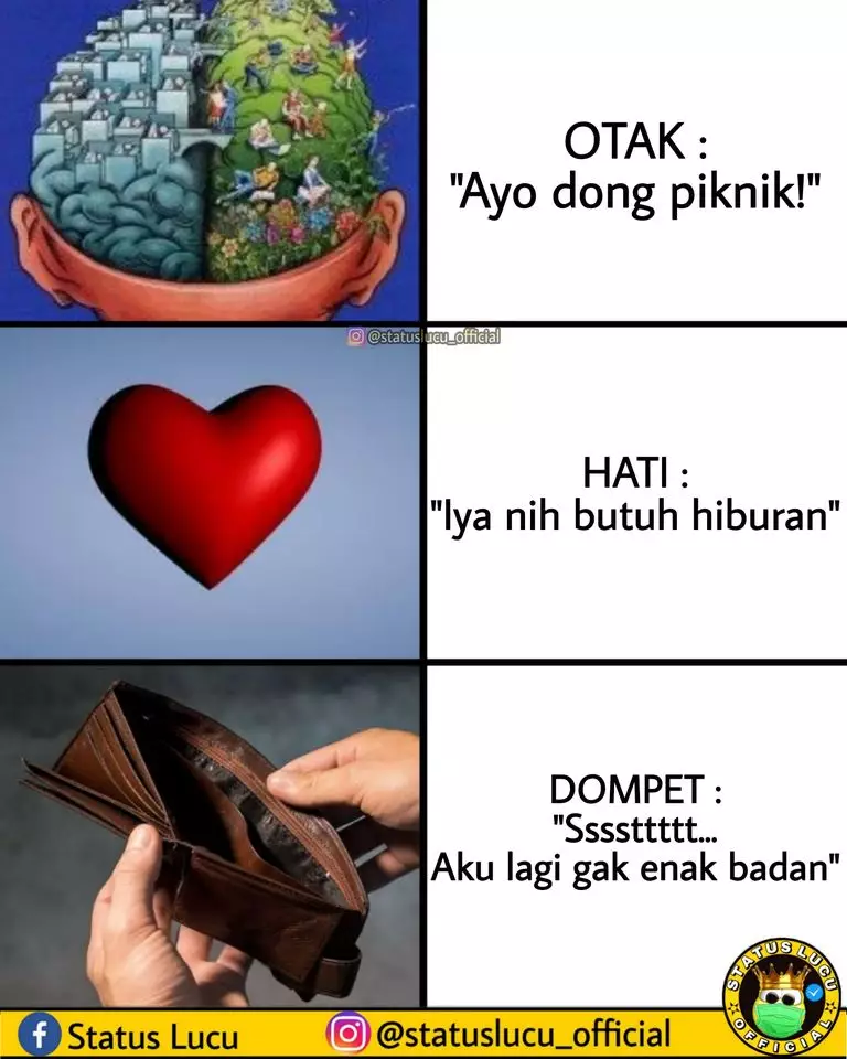 meme gajian numpang lewat © berbagai sumber