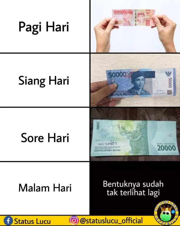 meme gajian numpang lewat © berbagai sumber