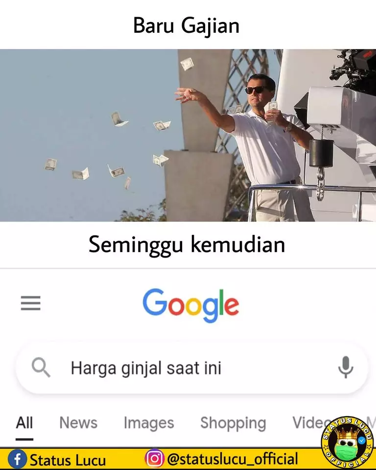 meme gajian numpang lewat © berbagai sumber
