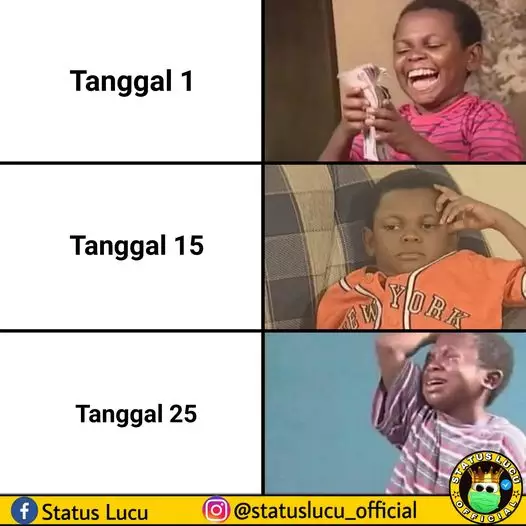 meme gajian numpang lewat © berbagai sumber