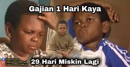 meme gajian numpang lewat © berbagai sumber