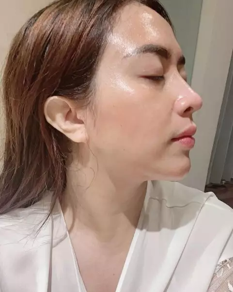 wajah Maharani Kemala saat tanpa riasan © Instagram wajah Maharani Kemala saat tanpa riasan © Instagram