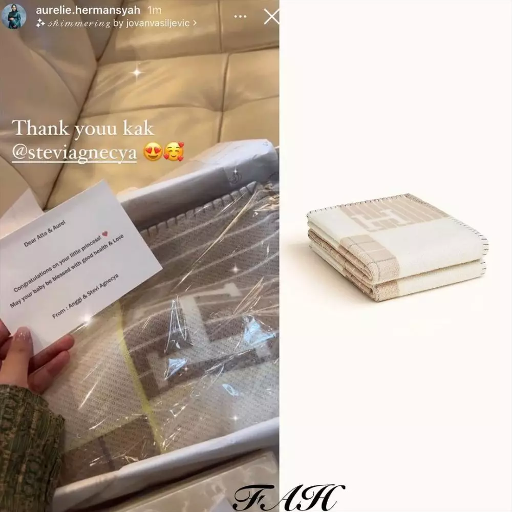 potret kado baby aurel hermansyah © instagram