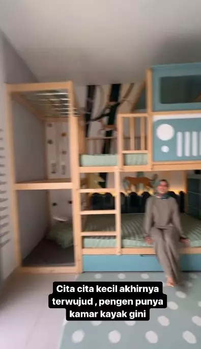 Potret kamar baru anak Tya Ariestya © Instagram Potret kamar baru anak Tya Ariestya © Instagram