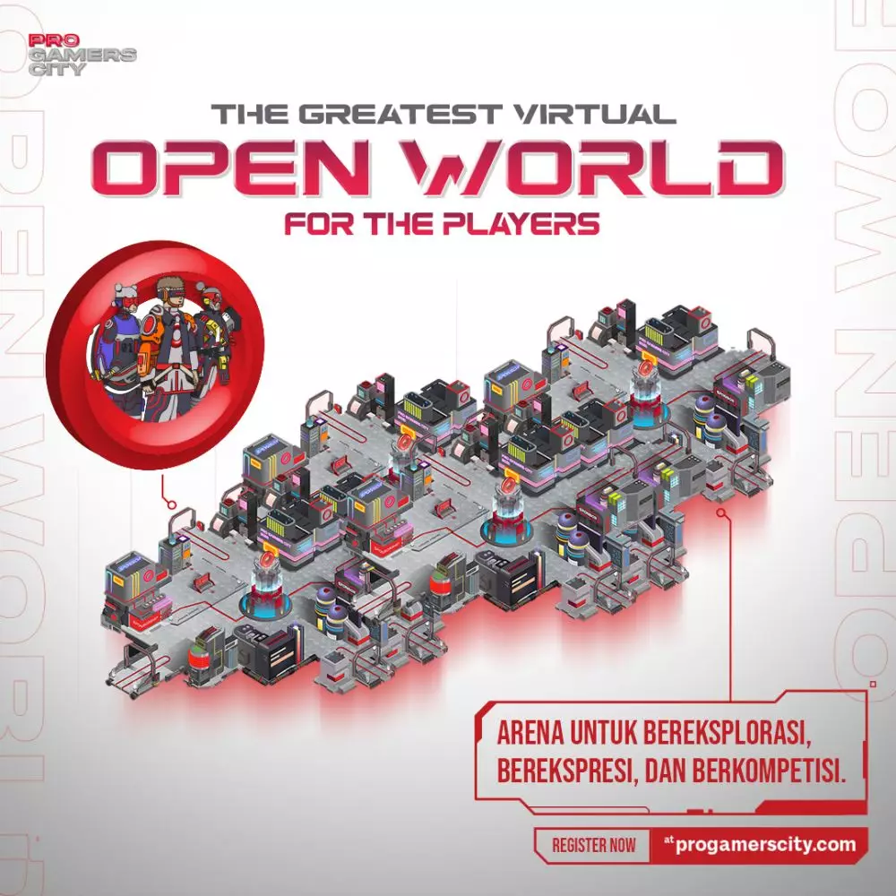 Pro Gamers City kota virtual terbesar  © 2022 USSFEED