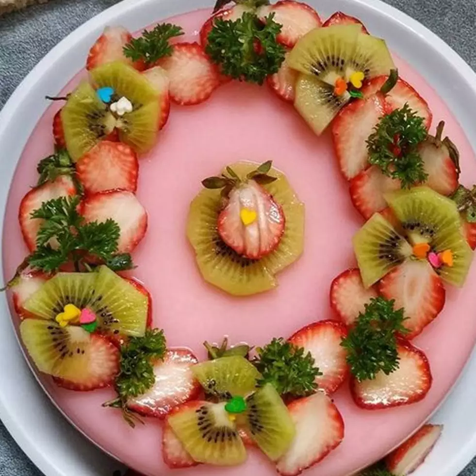 Cara membuat puding buah berlapis, cocok jadi pengganti kue ultah