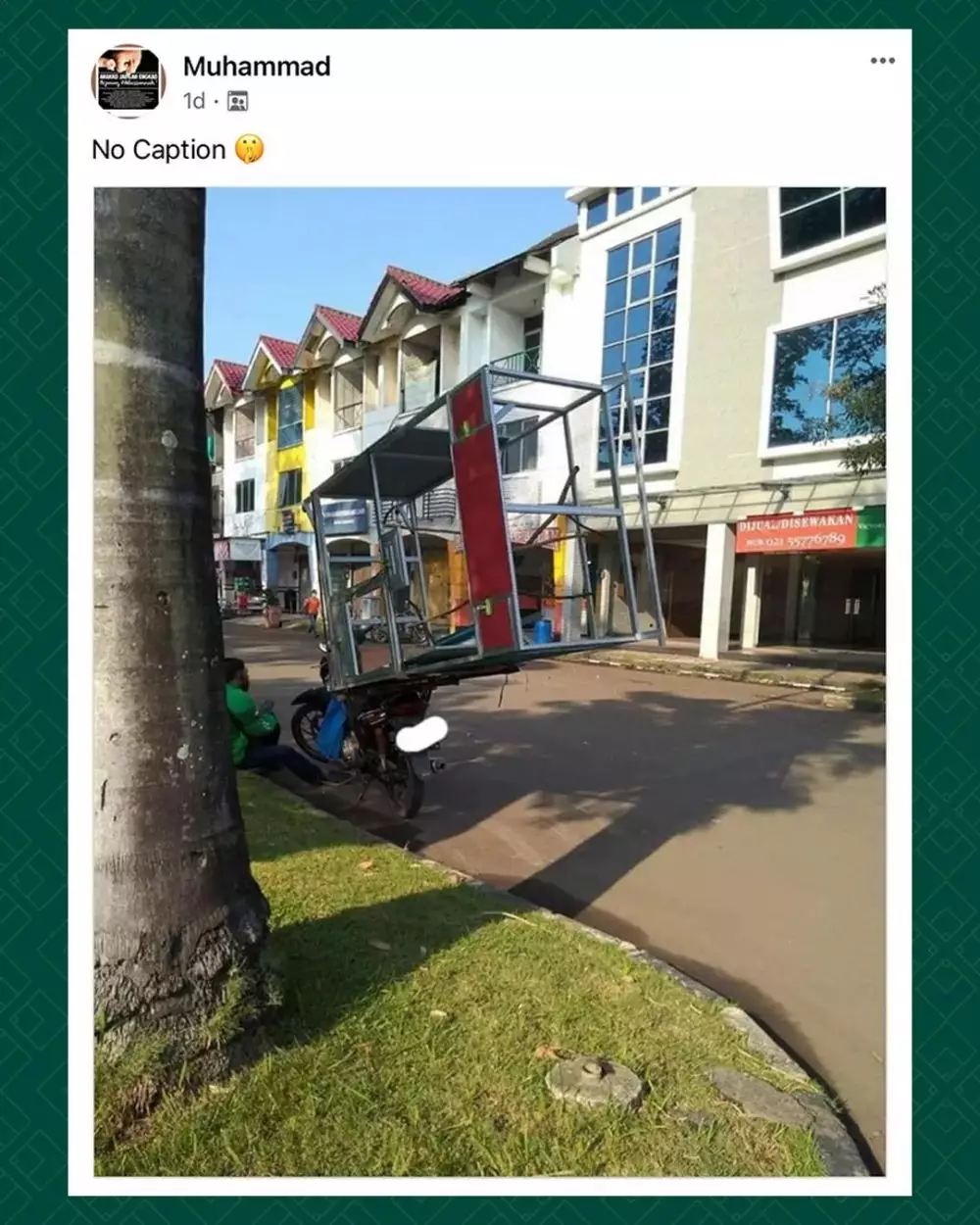 driver ojek online mau bawa barang besar © Instagram