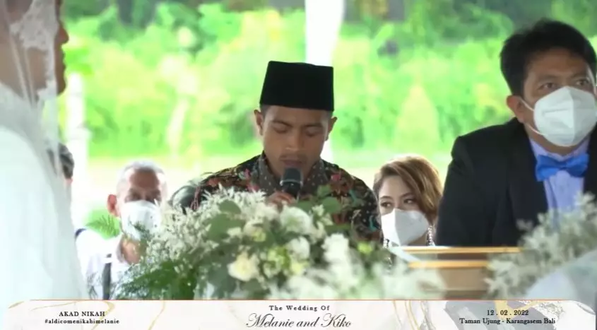 momen pernikahan Melanie Putria di Bali © berbagai sumber