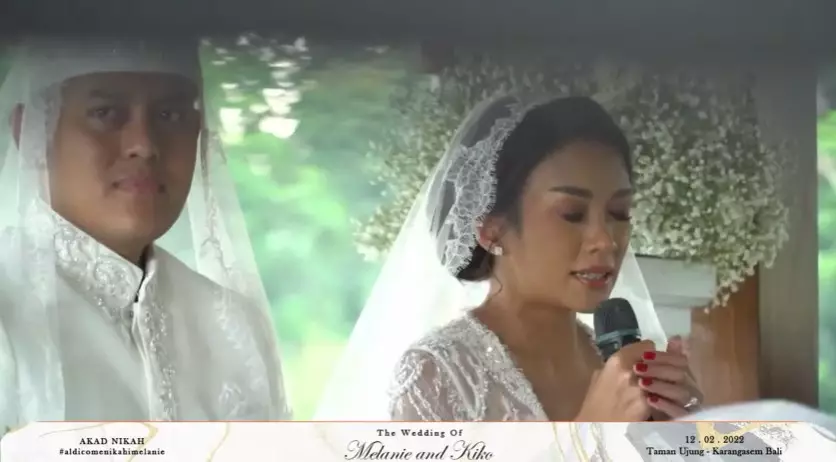 momen pernikahan Melanie Putria di Bali © berbagai sumber