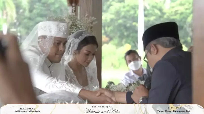 momen pernikahan Melanie Putria di Bali © berbagai sumber