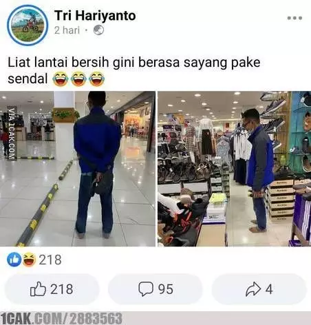 Kelakuan nyeleneh orang saat di mal © 2022 brilio.net