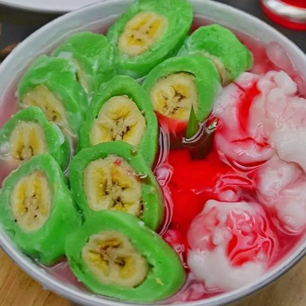 Resep dan cara membuat es pisang ijo, legit dan bikin ketagihan