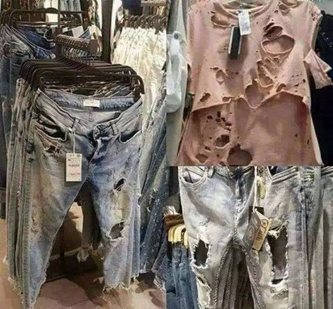 celana jeans desainnya aneh-aneh © berbagai sumber celana jeans desainnya aneh-aneh © berbagai sumber
