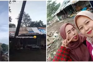 9 Potret rumah gubuk di pinggir bukit sampah, kamarnya estetik