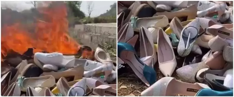 Viral puluhan pasang sepatu bagus dibakar, fenomena ini punya rahasia