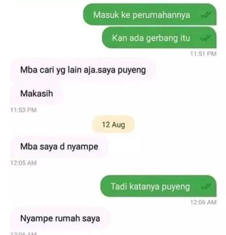 pelanggan ojek online salah pesan © Instagram pelanggan ojek online salah pesan © Instagram