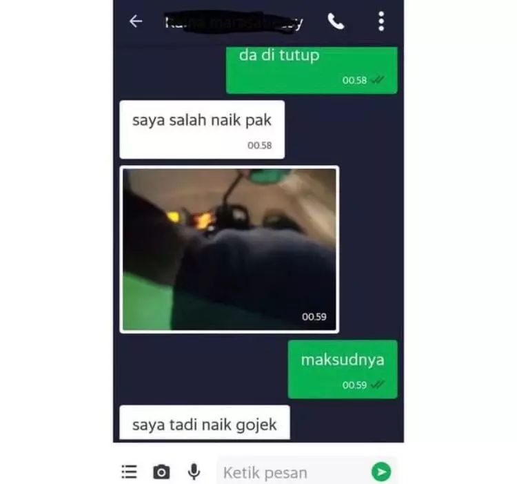 pelanggan ojek online salah pesan © Instagram pelanggan ojek online salah pesan © Instagram