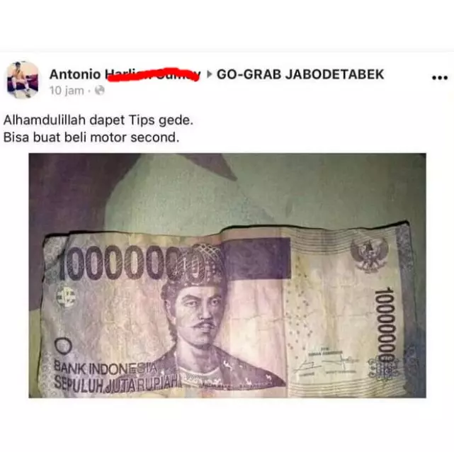 status lucu suka duka driver ojol © Instagram