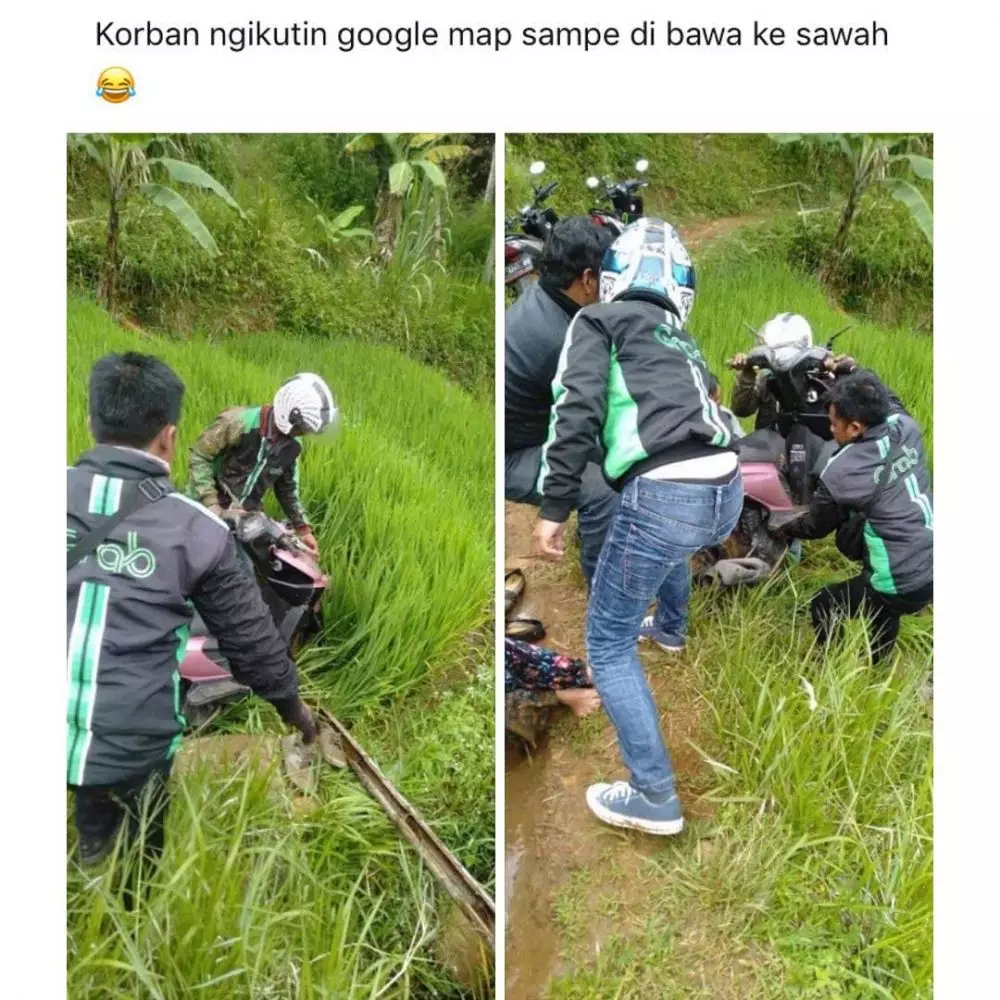 status lucu suka duka driver ojol © Instagram