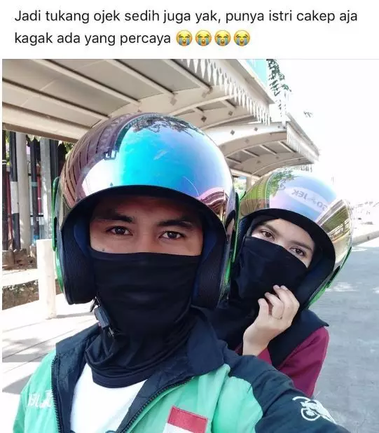status lucu suka duka driver ojol © Instagram