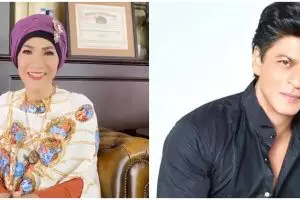 Potret kenangan Dorce mangung bareng Shah Rukh Khan, dapat kecupan