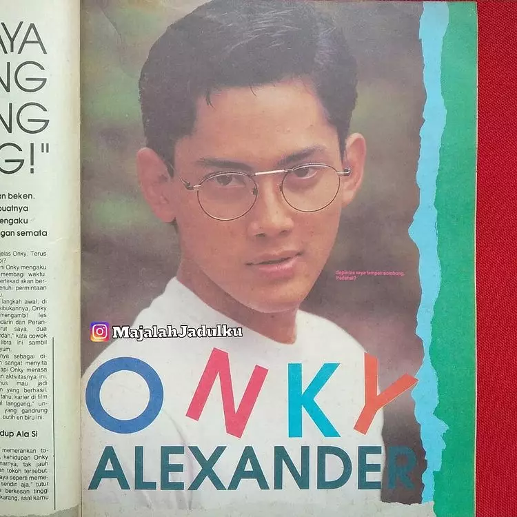potret Onky Alexander saat muda © berbagai sumber potret Onky Alexander saat muda © berbagai sumber