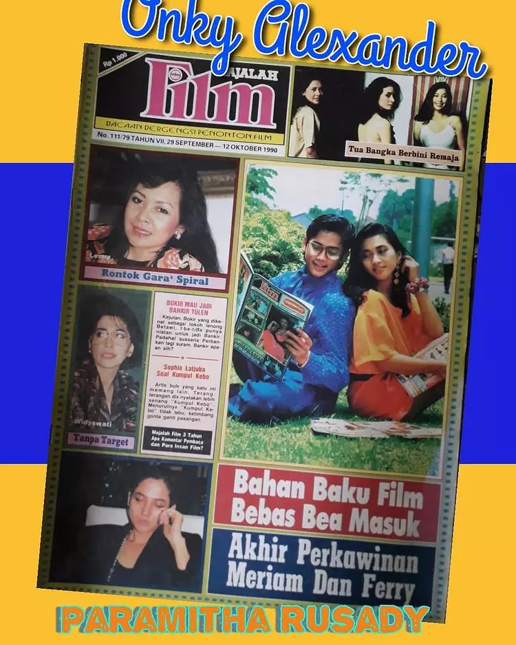 potret lawas Onky Alexander jadi model cover majalah © berbagai sumber potret lawas Onky Alexander jadi model cover majalah © berbagai sumber