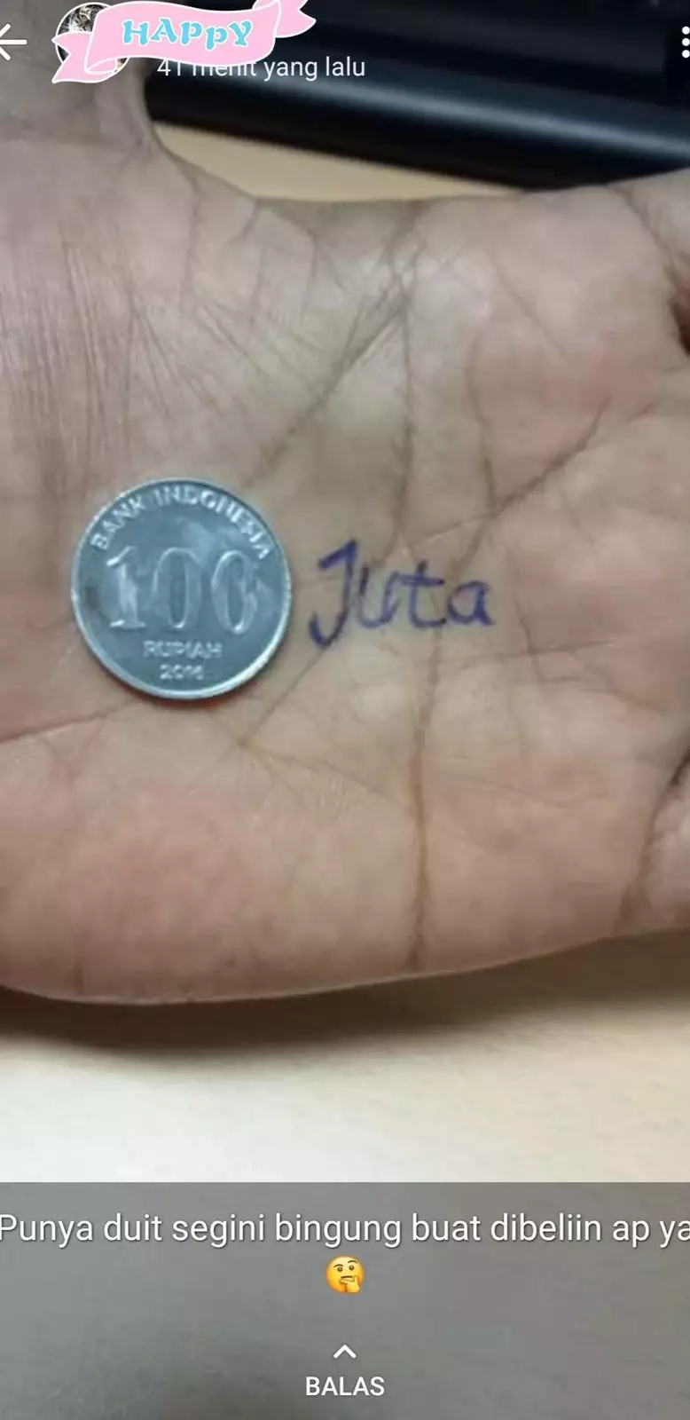 status wa bimbang ngeselin © Twitter