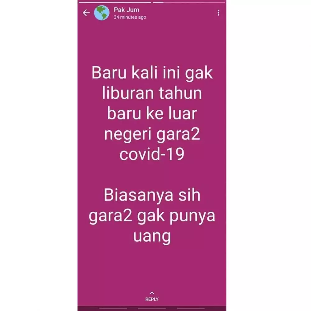 status wa bimbang ngeselin © Twitter