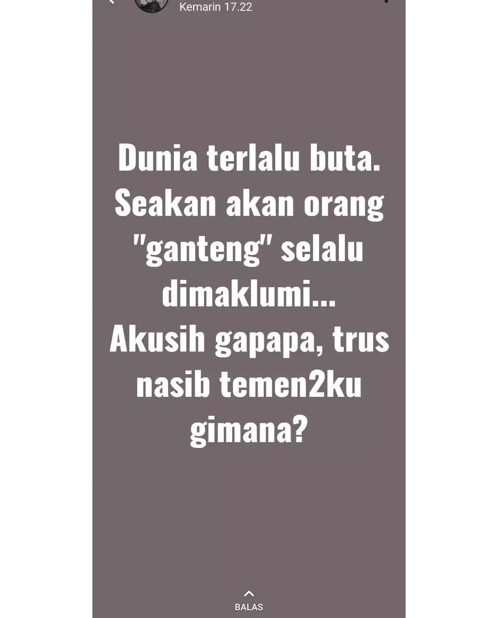 status wa bimbang ngeselin © Twitter