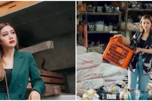 9 Potret Delta Hesti di tempat nyentrik, gerobak sampah hingga gudang