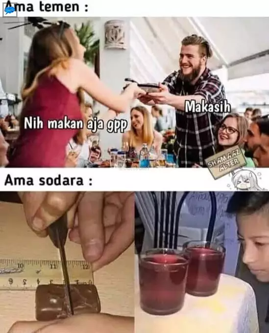 meme realita kakak beradik © berbagai sumber