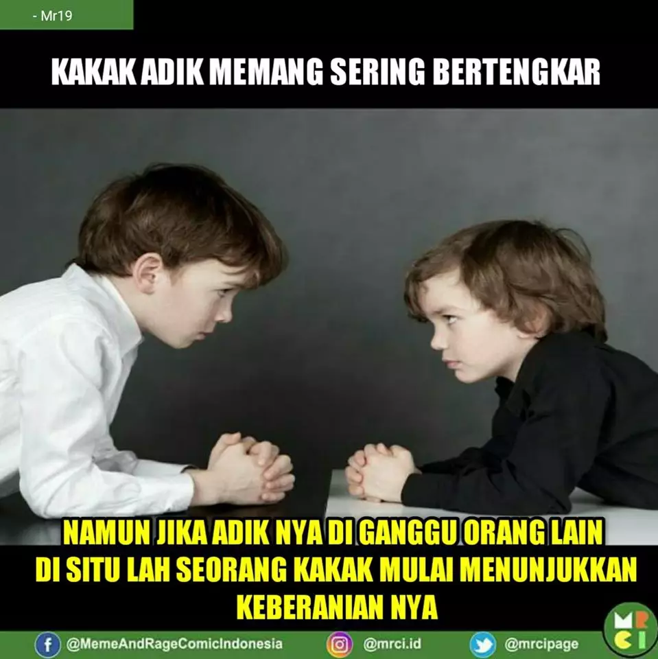 meme realita kakak beradik © berbagai sumber