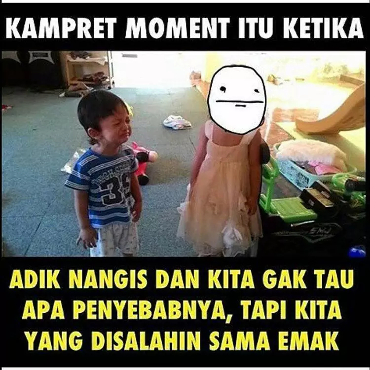 meme realita kakak beradik © berbagai sumber