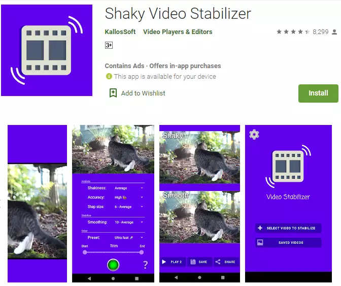 Rekomendasi aplikasi stabilizer video play.google.com