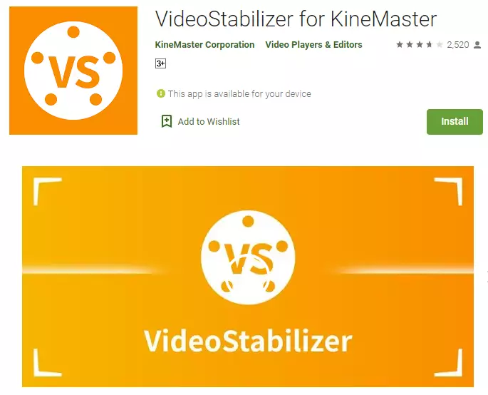 Rekomendasi aplikasi stabilizer video play.google.com