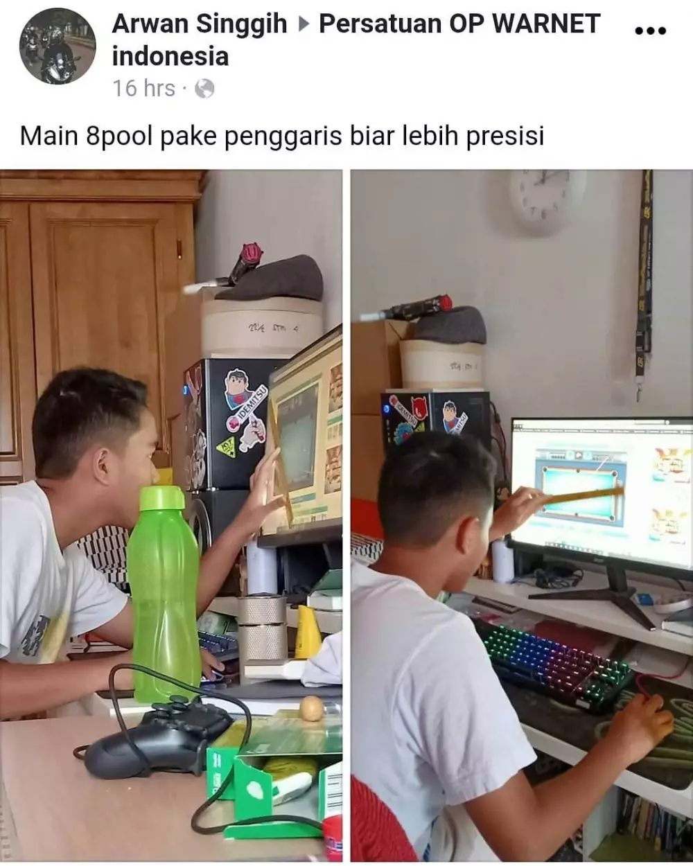 tingkah kocak anak gamer © berbagai sumber
