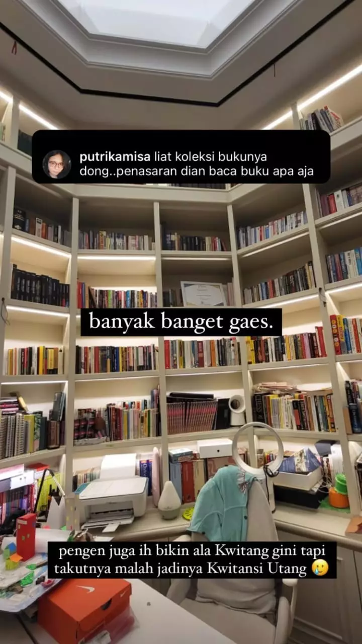 penampakan perpustakaan dian sastro © instagram penampakan perpustakaan dian sastro © instagram