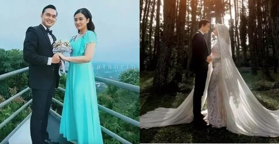 Beda gaya pacar Ikbal Fauzi di Ikatan Cinta dan istri Instagram