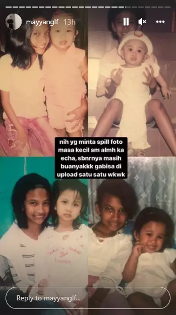 Potret masa kecil Mayang © Instagram