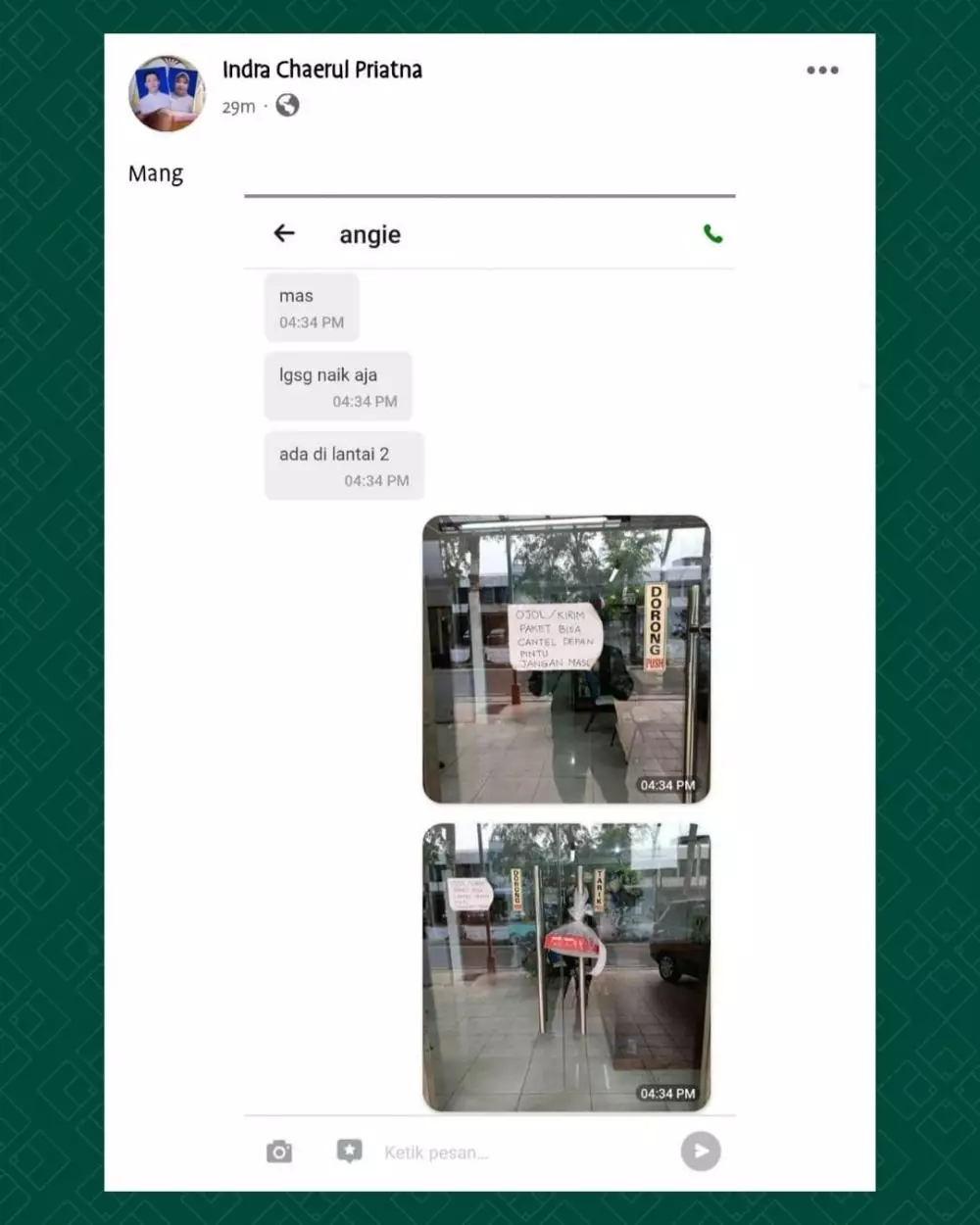 driver ojek online antar makanan malah kocak © Instagram driver ojek online antar makanan malah kocak © Instagram