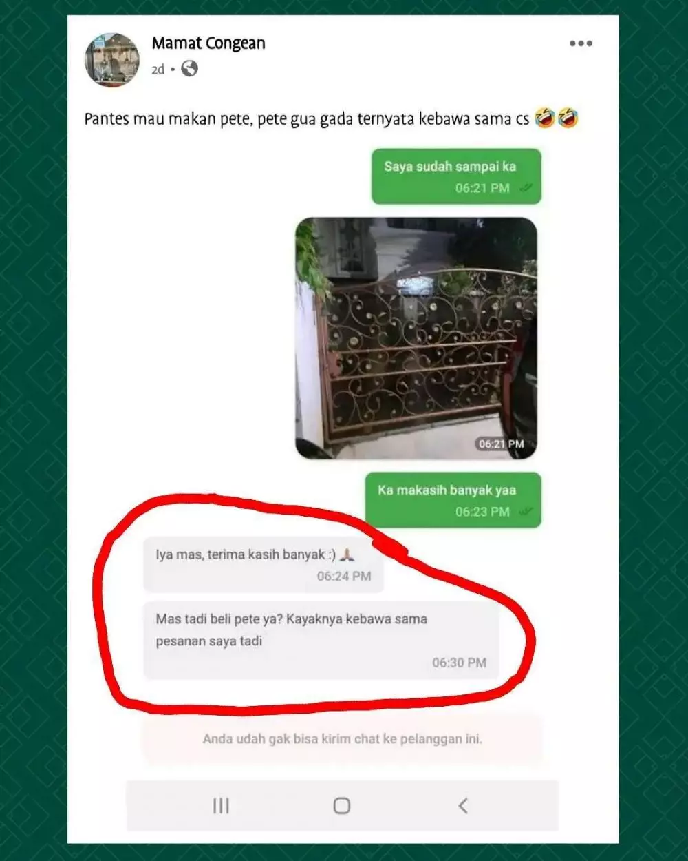 driver ojek online antar makanan malah kocak © Instagram driver ojek online antar makanan malah kocak © Instagram
