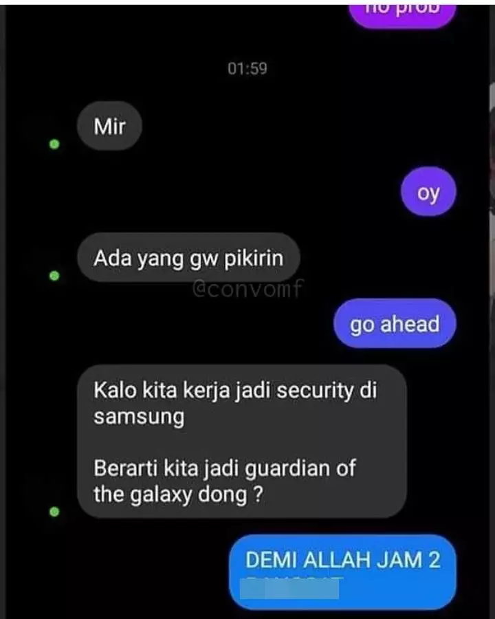 chat salah informasi jadi lucu © Instagram