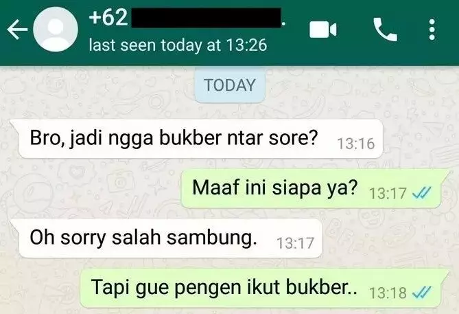chat salah informasi jadi lucu © Instagram