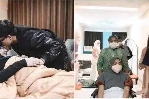 9 Momen Aurel Hermansyah menuju ruang operasi, diwarnai tangis haru