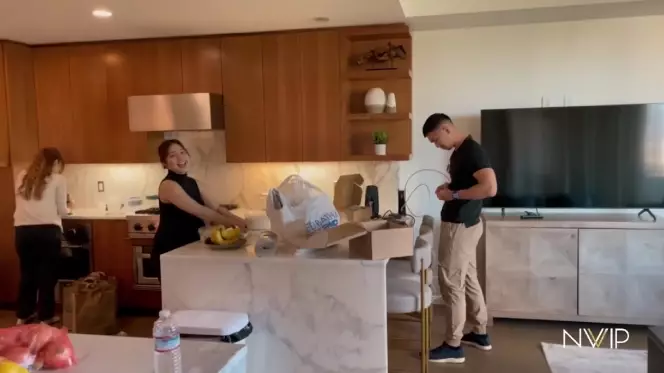 Potret dapur Nikita Willy di Amerika © YouTube