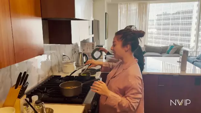 Potret dapur Nikita Willy di Amerika © YouTube